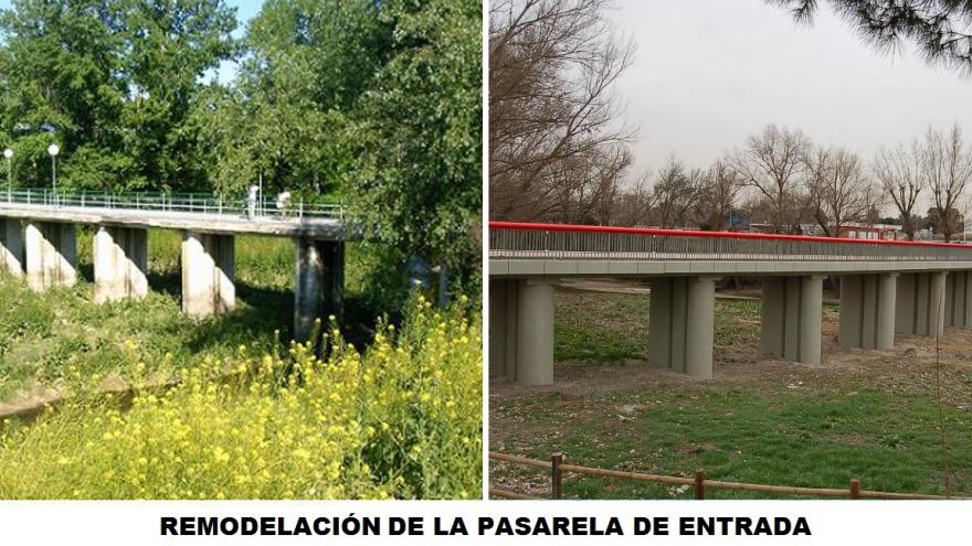 ANTES, DESPUÉS DEL PUENTE DE ACCESO