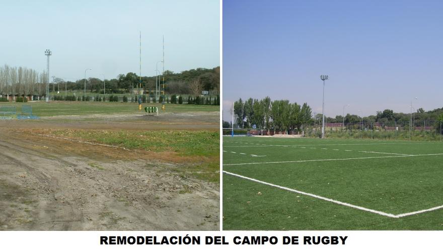 ANTES, DESPUÉS DEL CAMPO DE RUGBY