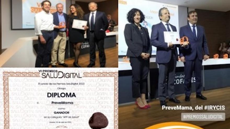 Imágenes de la entrega de galardones a los profesionales del Hospital Universitario Ramón y Cajal junto con Eric García, CEO de GooApps