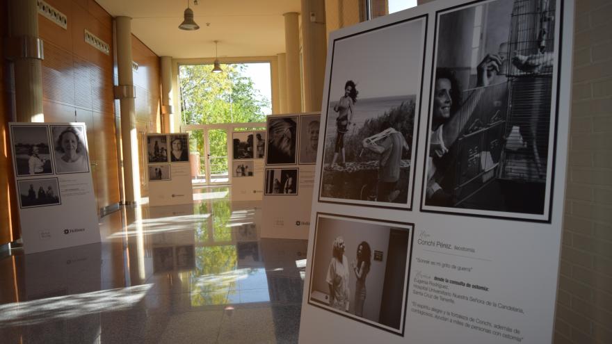 Las fotografías de Álvaro Laiz, en el Salón de Actos del centro