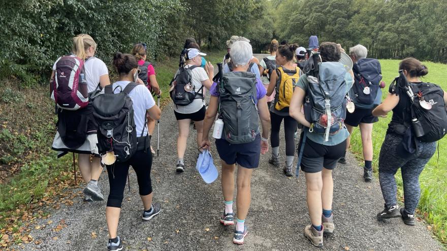 Pacientes del HUIC en el Camino de Santiago