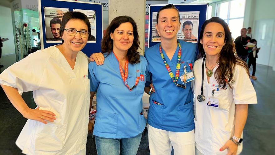 Médicos y enfermeras integrantes de la Coordinación de Trasplantes del Hospital Universitario Infanta Leonor