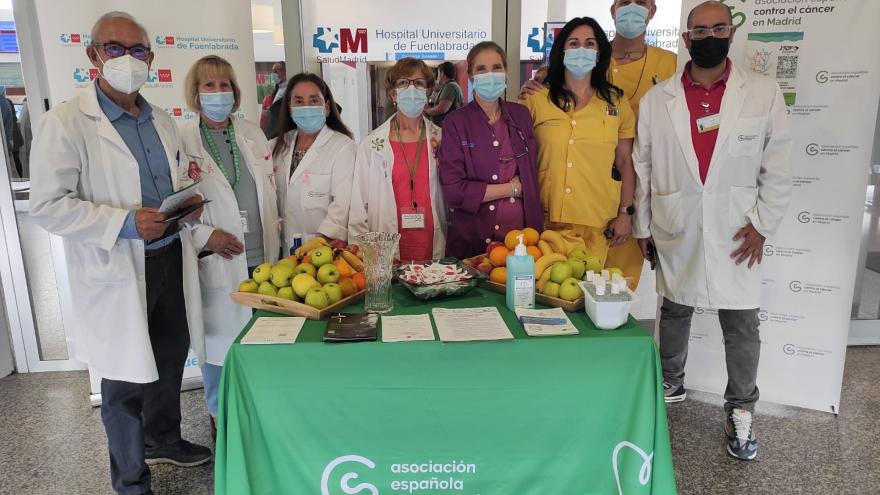 Participantes en la Campaña de Día Mundial sin tabaco