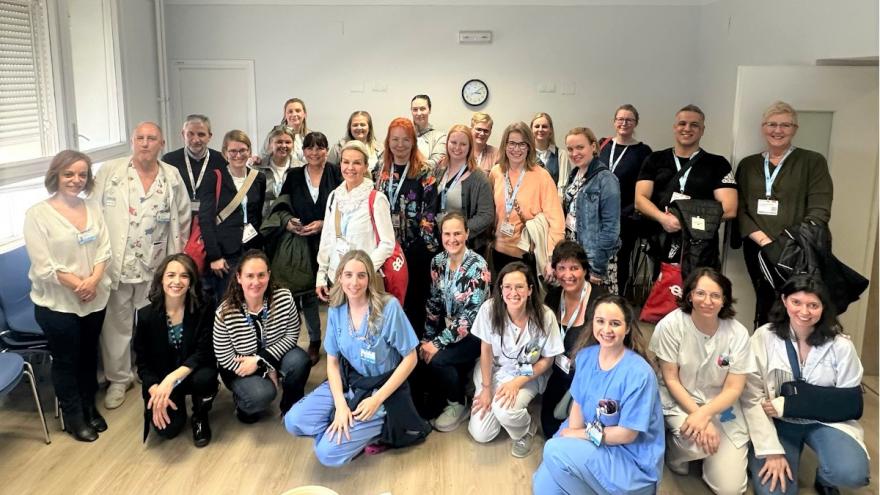 Enfermeras de varios países visitaron el Hospital Clínico San Carlos