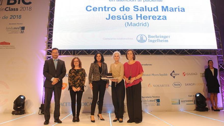 El Centro de Salud María Jesús Hereza recibe la placa “Best In Class” como mejor centro de salud de España