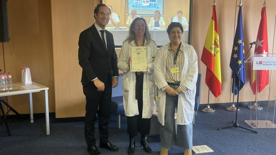 Entrega de la ISO 9001 al servicio de Atencioón al Paciente