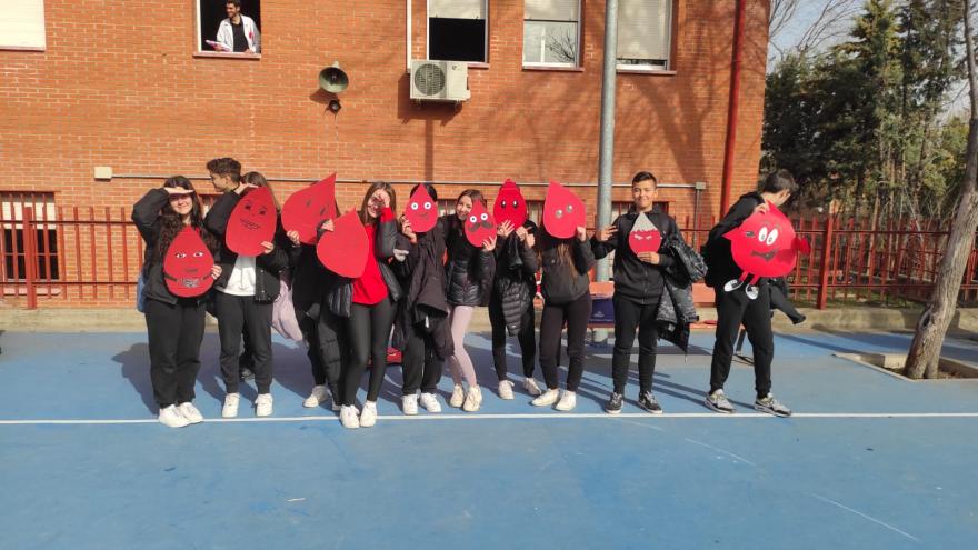 Estudiantes del IES Vega del Jarama promueven la donación de sangre