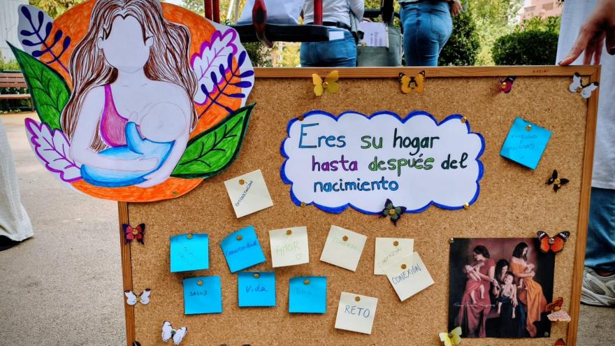 Profesionales y madres de los centros de salud de la Comunidad de Madrid celebran la Semana Mundial de la Lactancia Materna con actividades centradas en el apoyo a las familias Materiales para difundir la semana de la lactancia