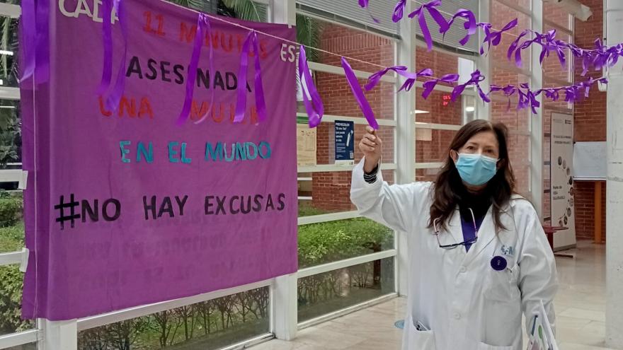 Actividad contra la violencia de género en Vicálvaro
