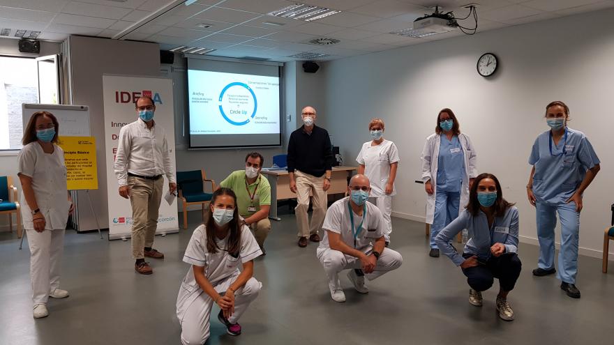 Curso CIrcle-up, entrenamiento en resiliencia con el equipo afiliado el Hospital Virtual Valdecilla