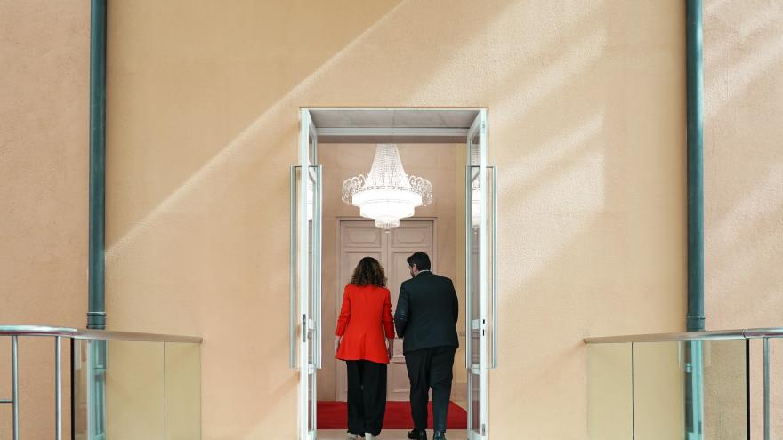 La presidenta Isabel Díaz Ayuso con el presidente de Murcia Fernando López-Miras
