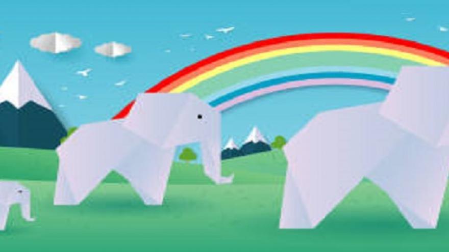 elefante arcoiris