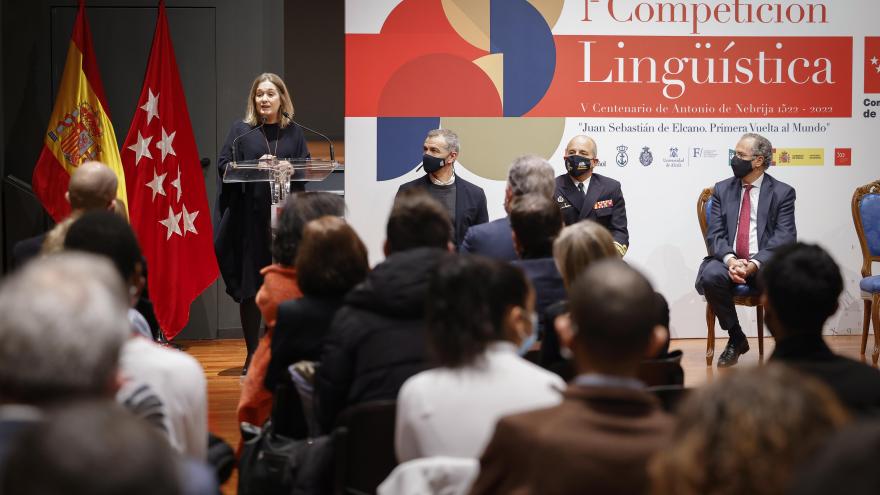 La consejera de Cultura, Marta Rivera, durante su intervención en el acto