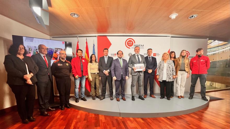 El consejero Enrique López durante la presentación de la memoria