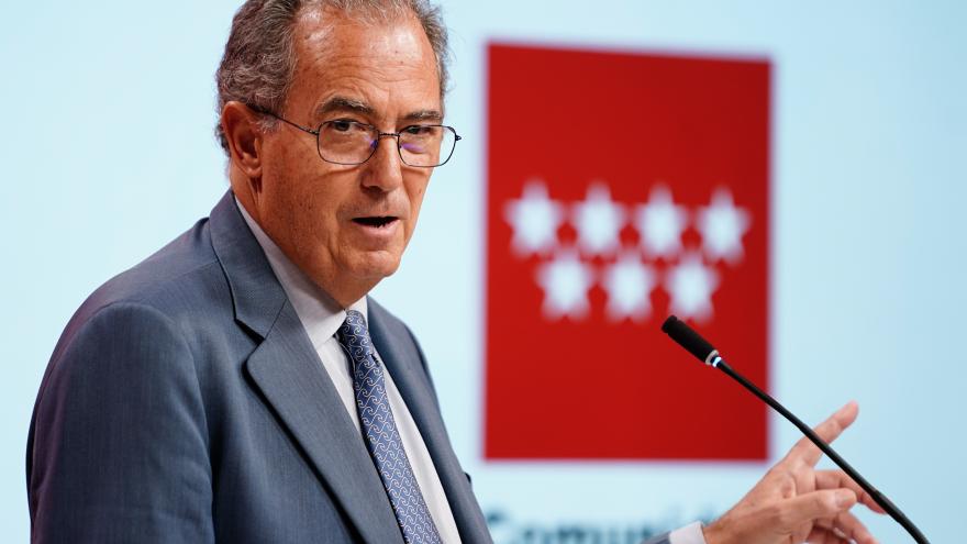 El vicepresidente Enrique Ossorio en rueda de prensa
