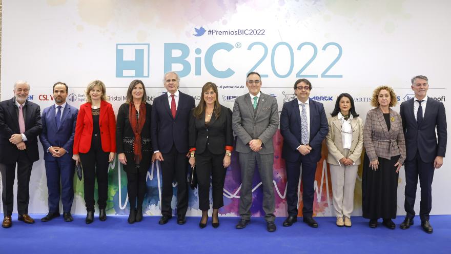 El consejero Enrique Ruiz durante la entrega de los premios