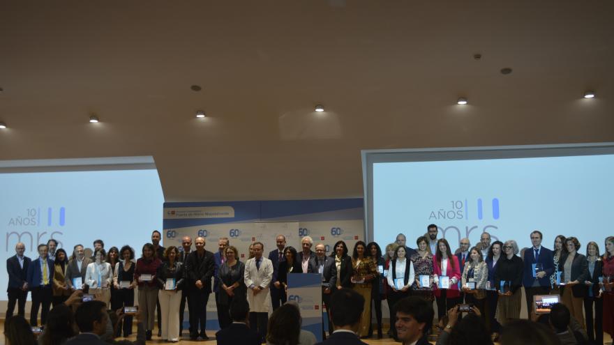 Foto de familia de los premiados