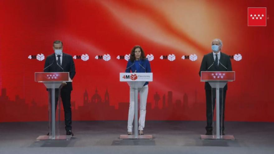 CARBALLEDO, LÓPEZ Y RUIZ ESCUDERO INFORMAN SOBRE LA JORNADA ELECTORAL