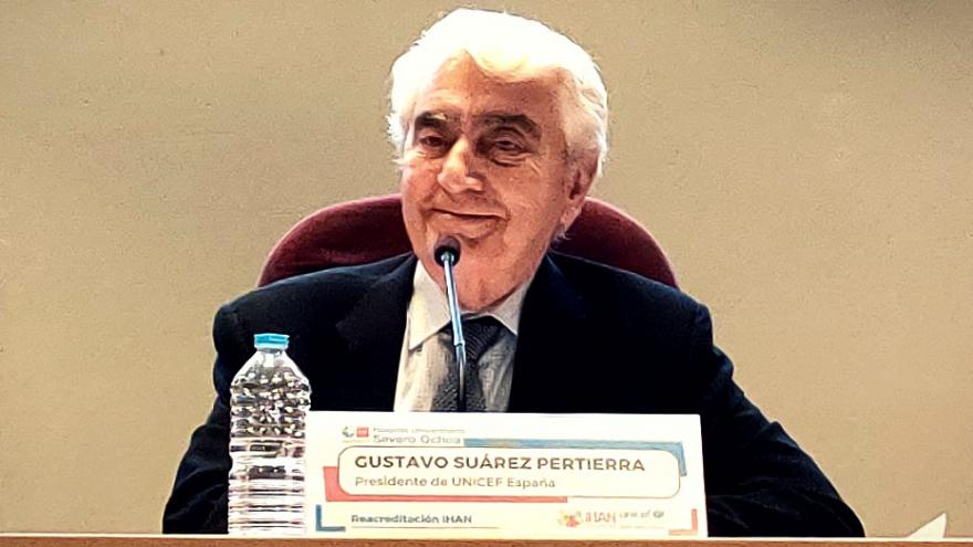 Gustavo Suárez Pertierra presidente de UNICEF España en el acto de Reacreditación IHAN