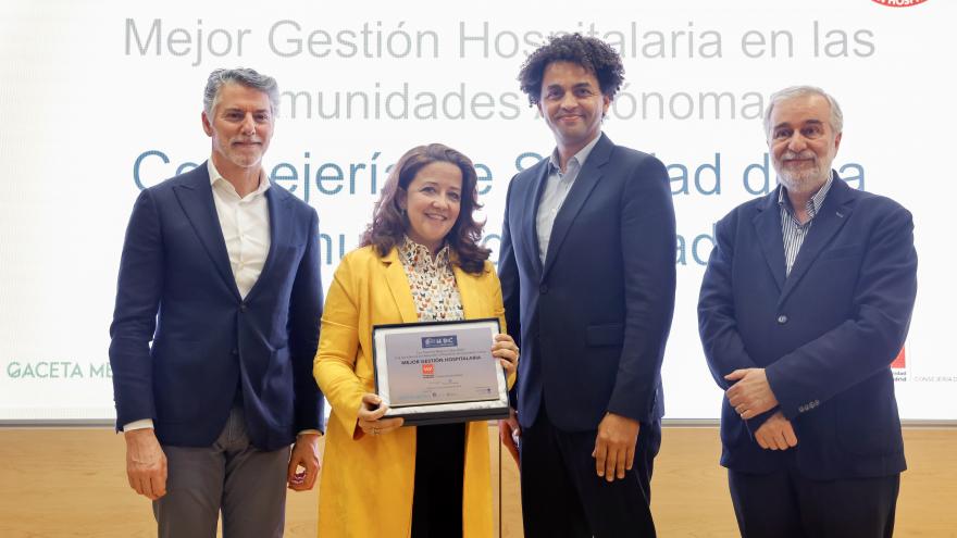 La consejera en el acto