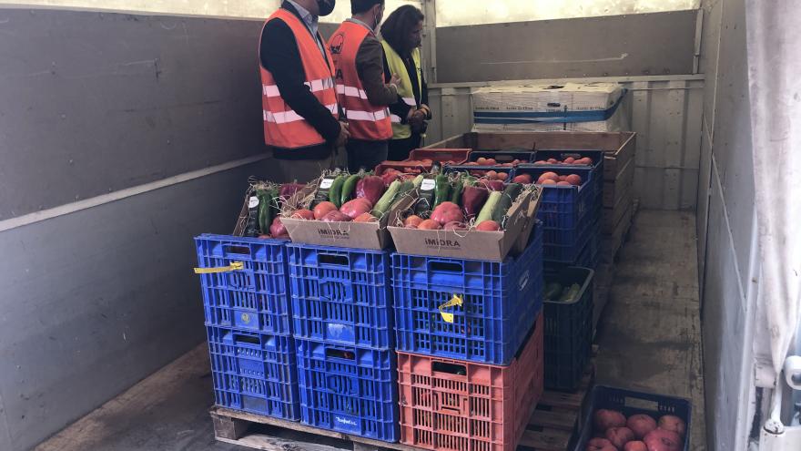 Alimentos donados al Banco de Alimentos de Madrid