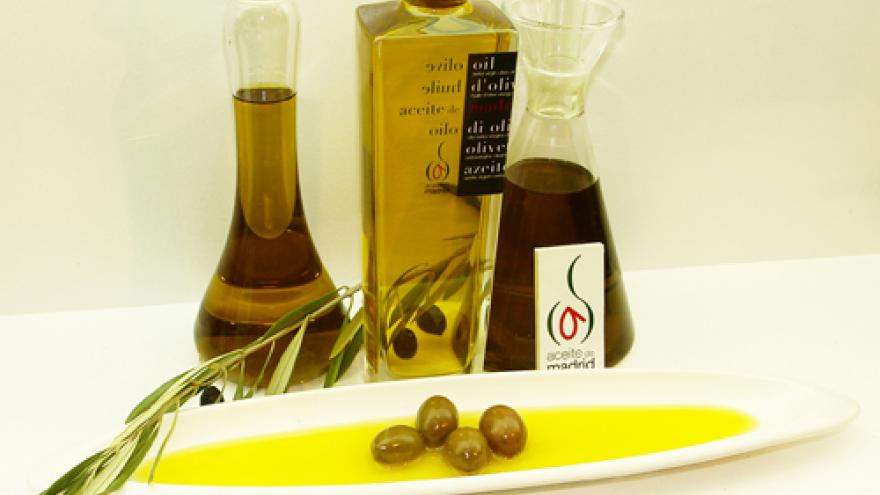 Bottles of oil from Madrid