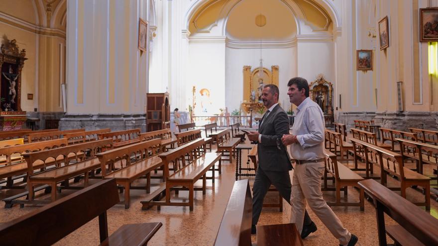 La Comunidad de Madrid avanza en la restauración de la Iglesia de San Millán y San Cayetano De Paco Serrano visita la iglesia de San Millán y San Cayetano