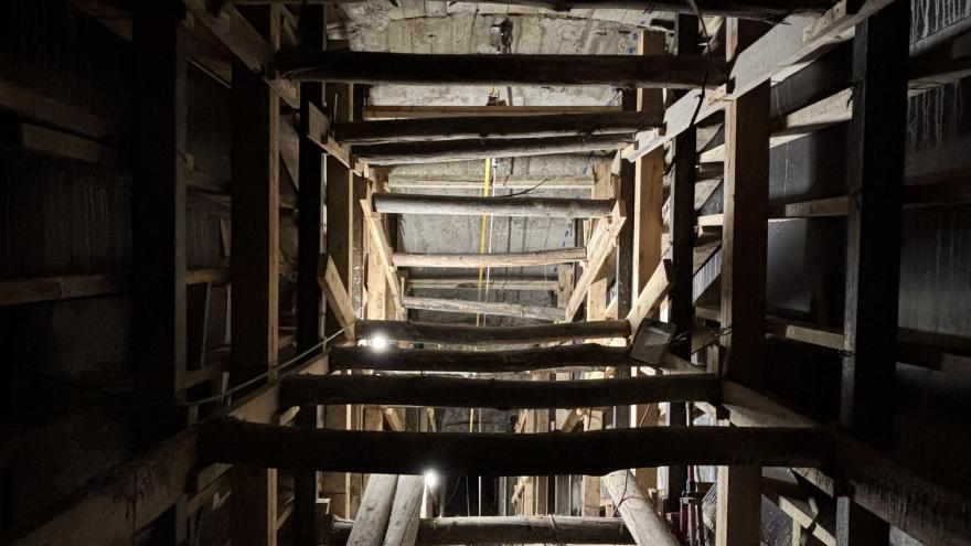 obras de la nueva estación de Metro Santiago Bernabéu