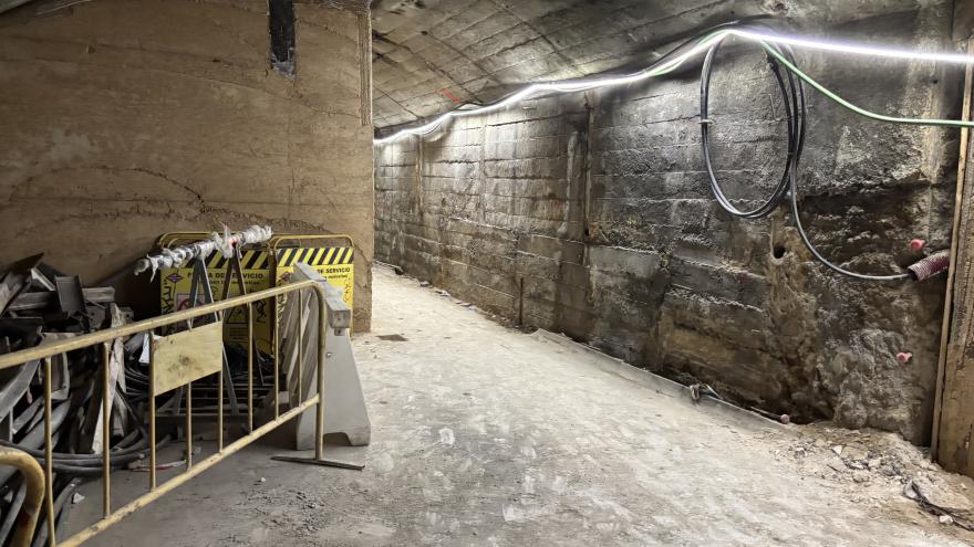 obras de la nueva estación de Metro Santiago Bernabéu