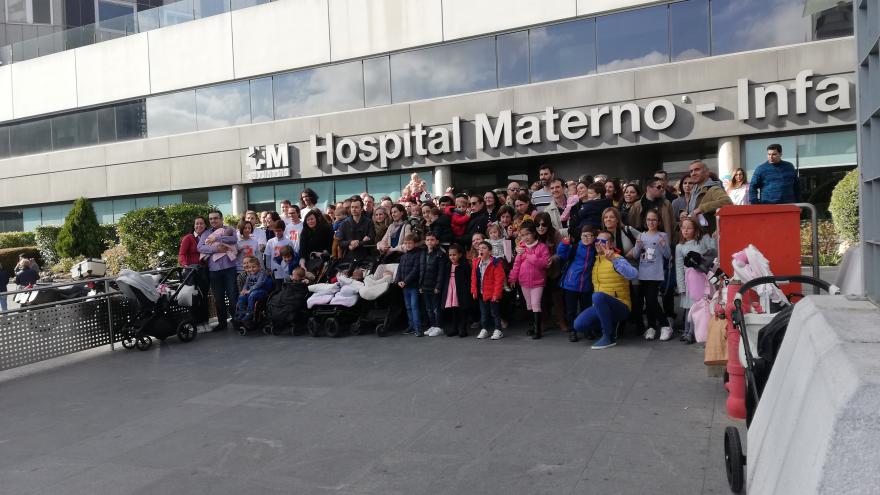 Fachada de la maternidad del Hospital de La Paz