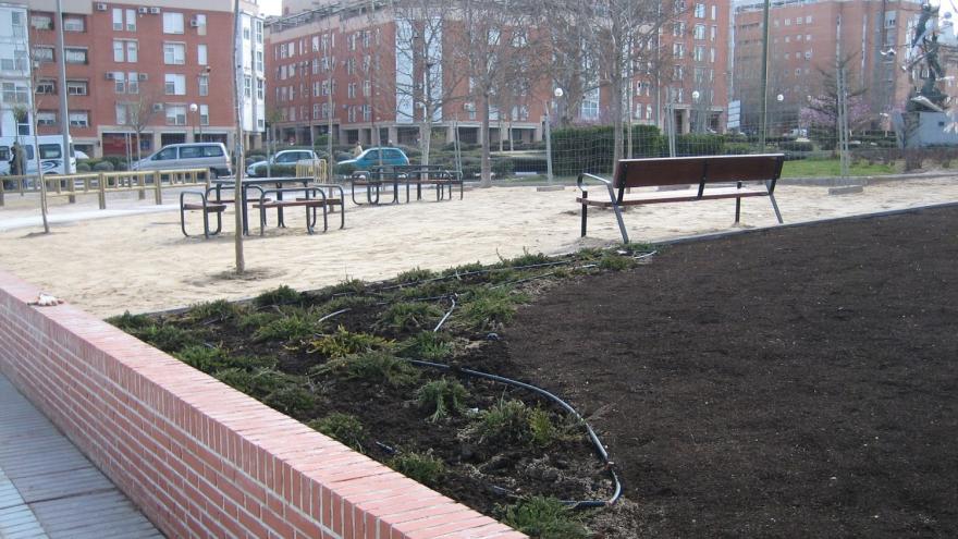 Ajardinamiento en la Avenida de Guadalajara