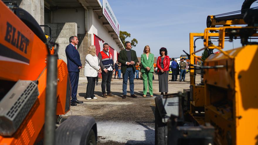 Jorge Rodrigo visita el Centro de Conservación de Carreteras de Brunete