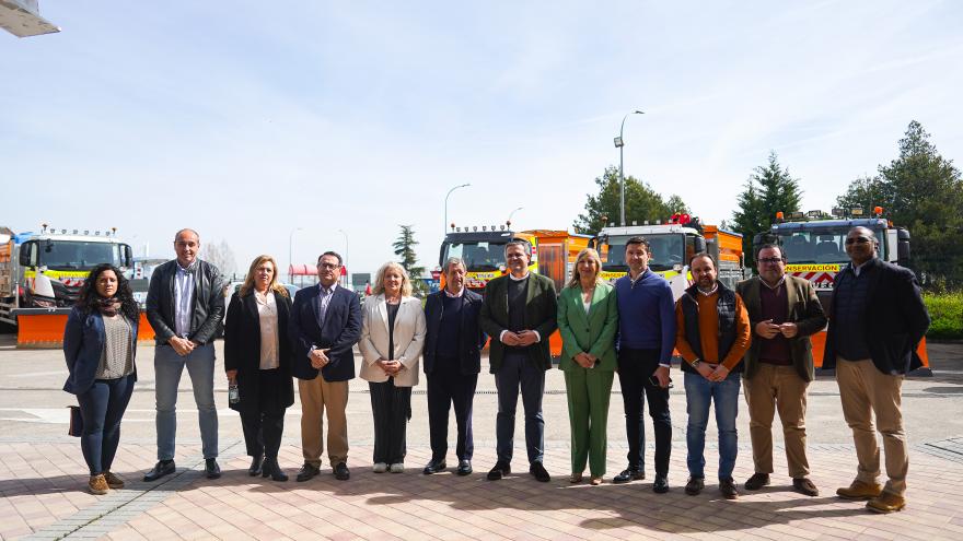 Jorge Rodrigo visita el Centro de Conservación de Carreteras de Brunete