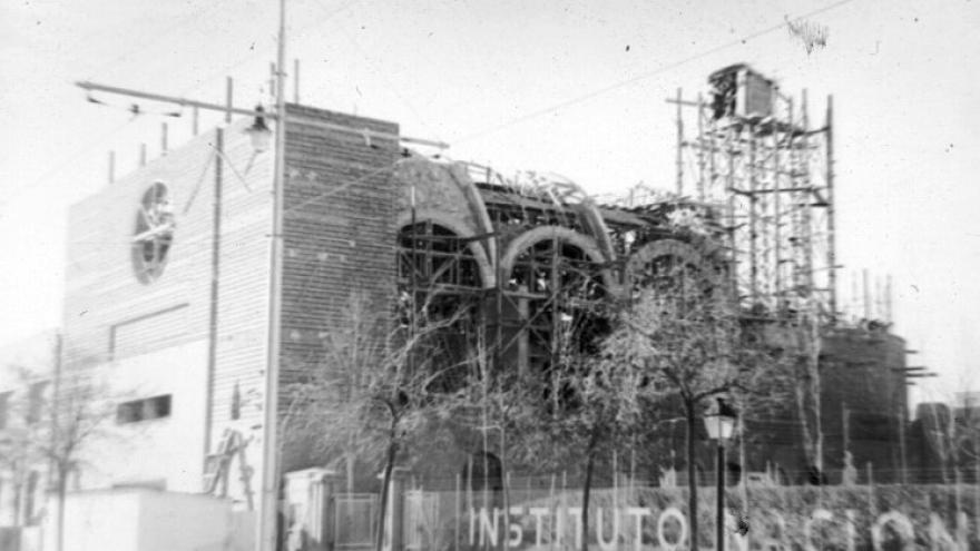 Capilla del Espíritu Santo en construcción. CSIC. Madrid.