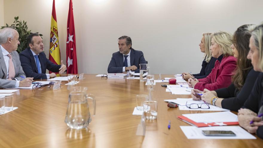 Enrique Lopez y Alberto Reyero durante la reunión