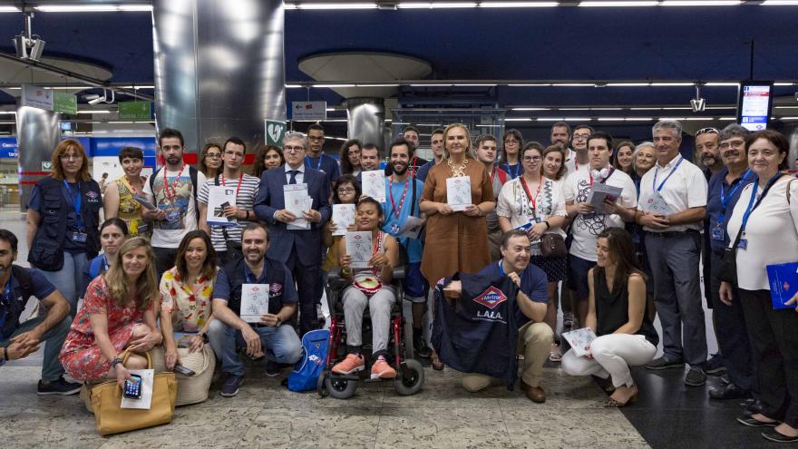 Rosalía Gonzalo presenta la II Yincana que organiza Metro Madrid 