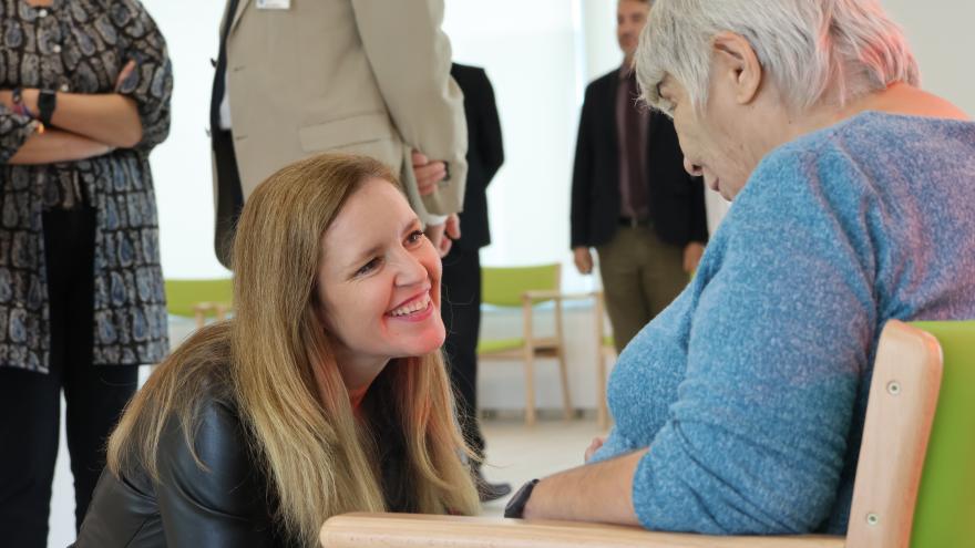 La consejera Ana Dávila durante su visita al Complejo Asistencial Benito Menni de Ciempozuelos