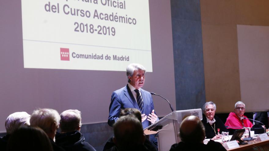 Ángel Garrido ha participado en el acto académico de apertura del curso universitario en la Universidad Autónoma de Madrid