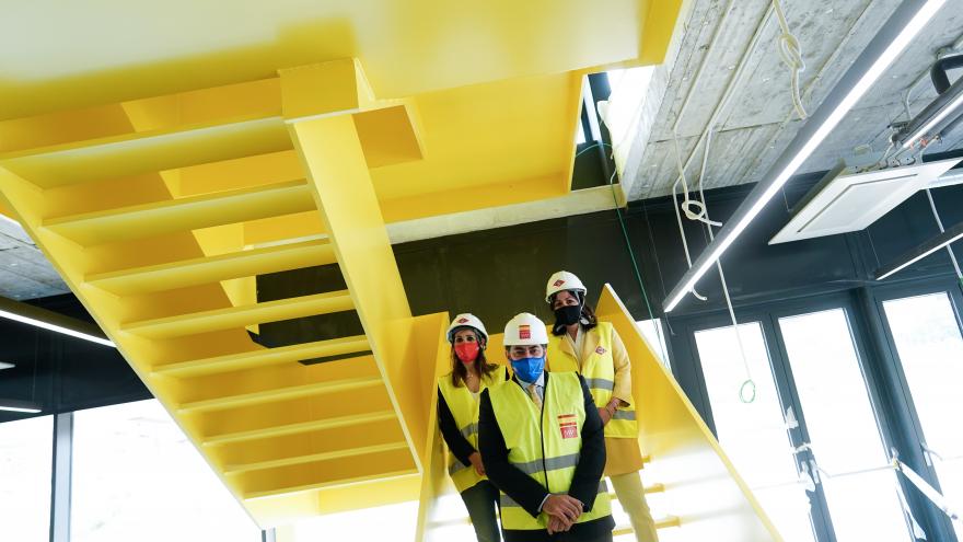 David Pérez ha visitado el avance de las obras de la nueva sede de Metro de Madrid