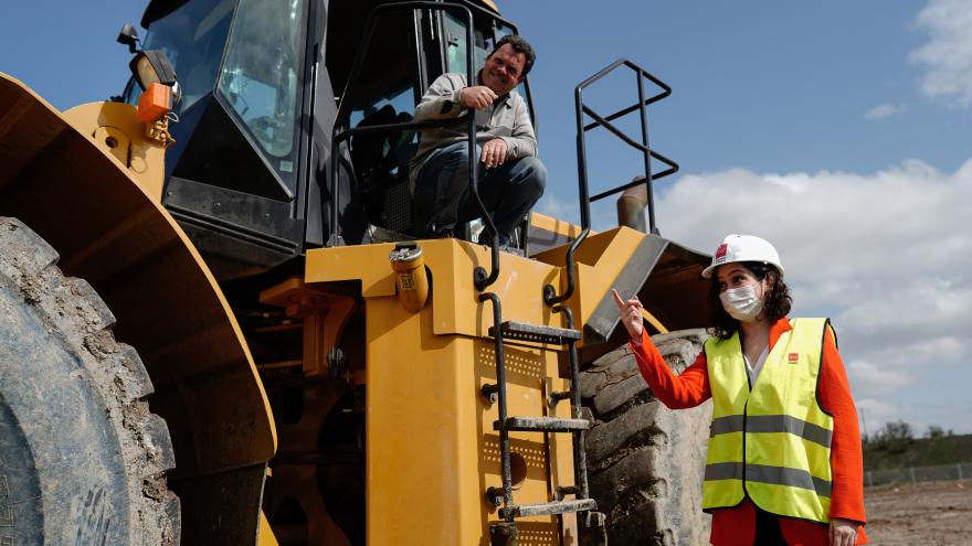Isabel Díaz Ayuso, en el inicio de las obras del nuevo Palacio de Justicia de Valdemoro