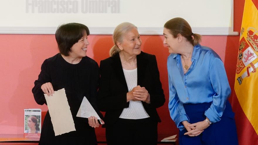 Marta Rivera en la entrega del XII Premio Francisco Umbral al Libro del Año 2022