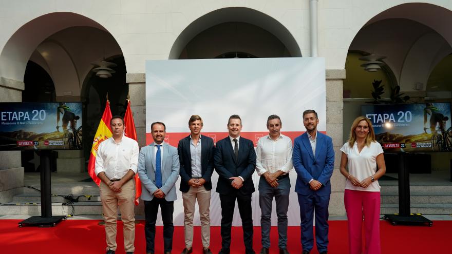 Mariano de Paco Serrano en la presentación de la 20ª etapa de la 78ª edición de la Vuelta Ciclista a España