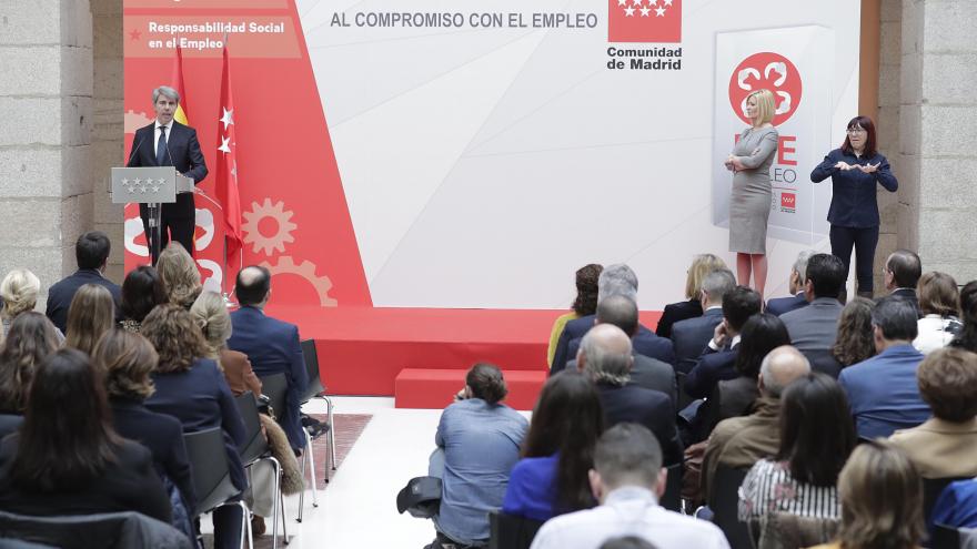  Ángel Garrido en la entrega de los I Premios a la Responsabilidad Social en el ámbito del empleo