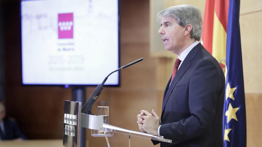 Ángel Garrido durante la presentación del balance