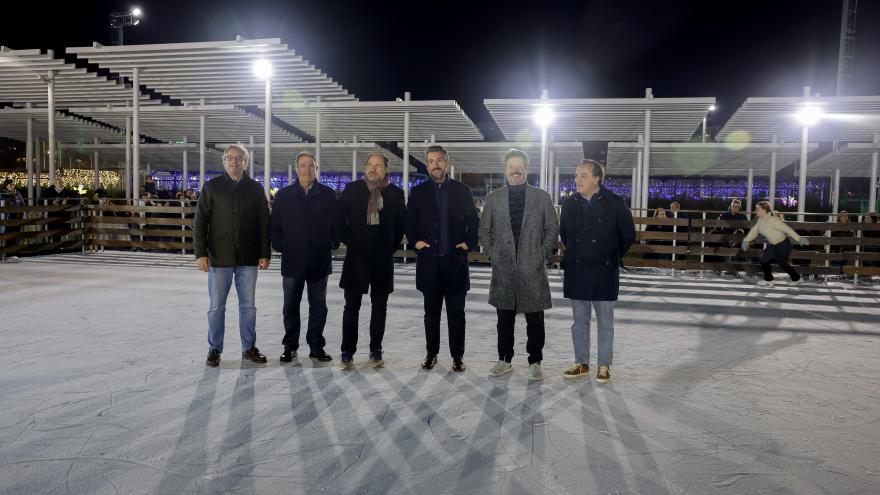 García Martín pista de hielo Parque Santander