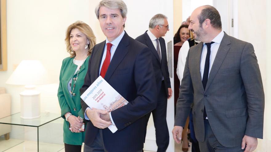 Ángel Garrido durante la presentación del balance