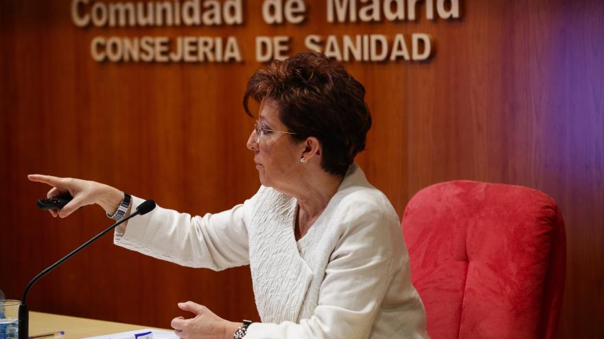 Elena Andradas, en rueda de prensa