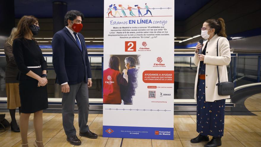 El consejero presentando la campaña solidaria