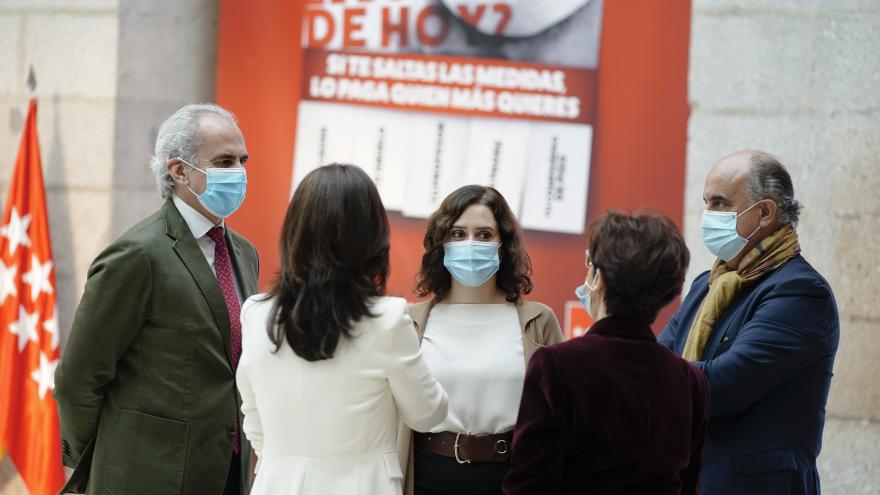 Díaz Ayuso presenta campaña concienciación frente al Covid