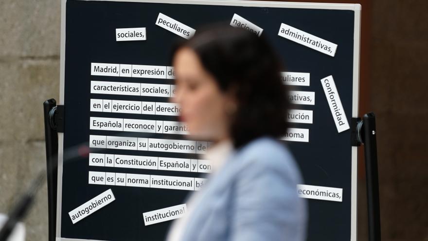 Díaz Ayuso Estatuto de Autonomía